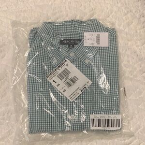 J. Crew Blue Gingham Button Down Shirt